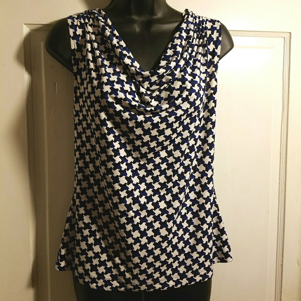 Calvin Klein drape neck sleeveless top